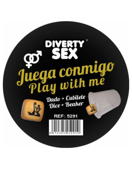 DIABLO PICANTE - DADI DORATI DURI CON POSIZIONI E CUBO