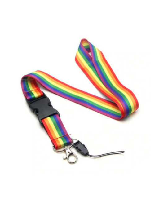 PRIDE - LANYARD CON BANDIERA LGBT