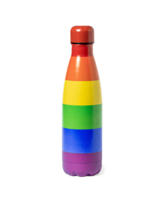 PRIDE - SCALDABAGNO METALLICO CON BANDIERA LGBT
