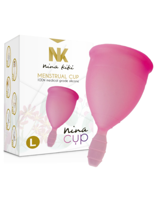 NINA KIKÍ - COPPA MESTRUALE ROSA - TAGLIA L