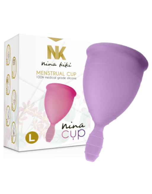 NINA KIKÍ - COPPA MESTRUALE VIOLA - TAGLIA L
