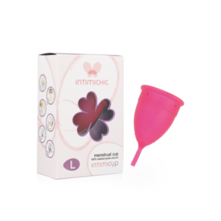 INTIMICHIC - COPPA MESTRUALE IN SILICONE GRADO MEDICO - TAGLIA L