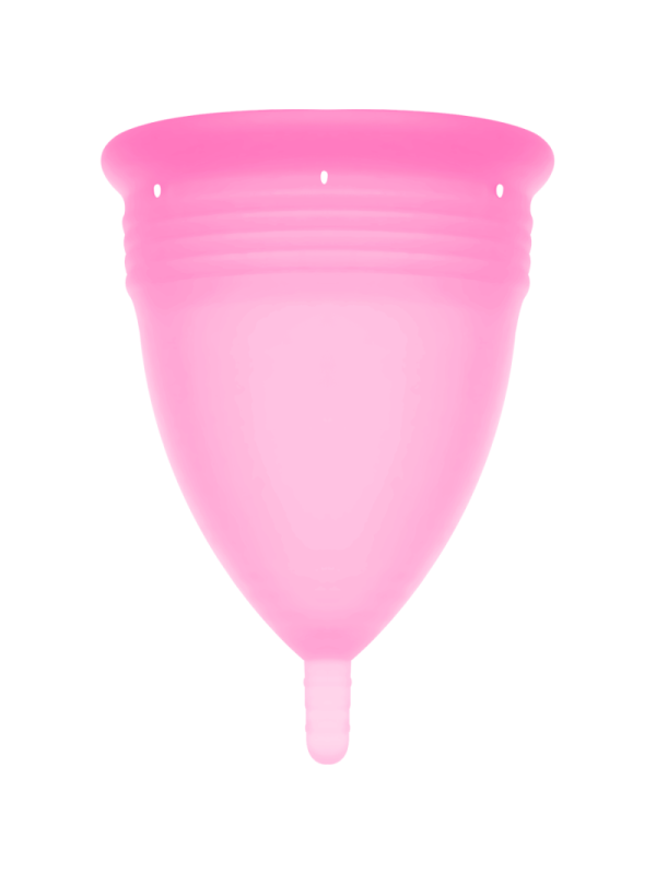 STERCUP - COPPA MESTRUALE IN SILICONE FDA ROSA - TAGLIA L