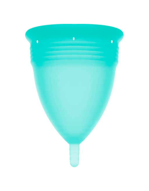 STERCUP - COPPA MESTRUALE IN SILICONE FDA ACQUAMARINA - TAGLIA L