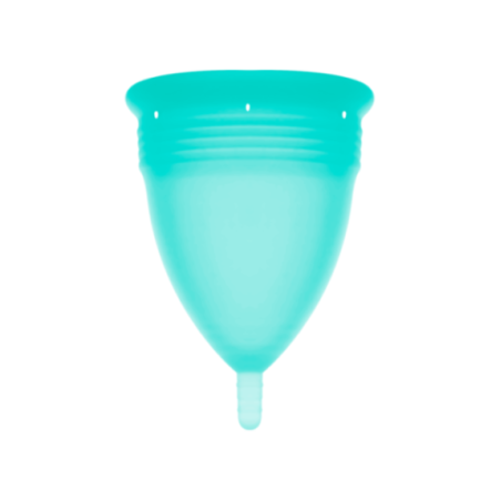 STERCUP - COPPA MESTRUALE IN SILICONE FDA ACQUAMARINA - TAGLIA S