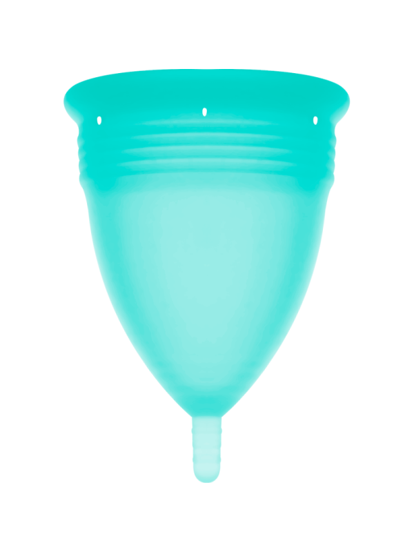 STERCUP - COPPA MESTRUALE IN SILICONE FDA ACQUAMARINA - TAGLIA S