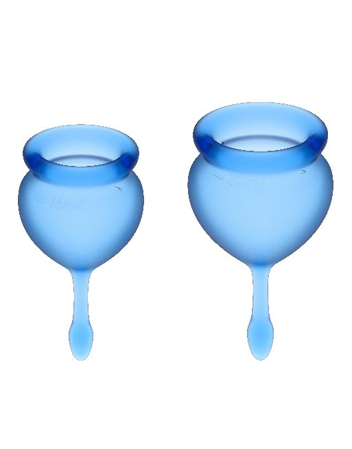 SATISFYER - COPPA MESTRUALE FEEL GOOD BLU SCURO 15 + 20 ML