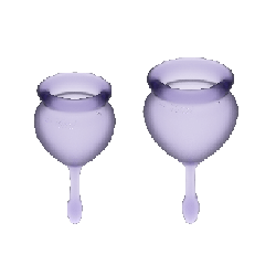 SATISFYER - COPPA MESTRUALE FEEL GOOD VIOLA 15 + 20 ML