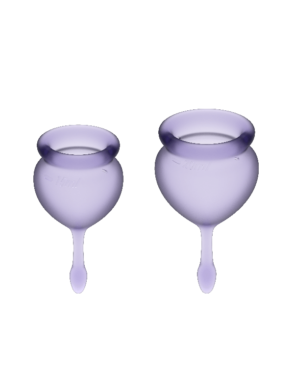 SATISFYER - COPPA MESTRUALE FEEL GOOD VIOLA 15 + 20 ML