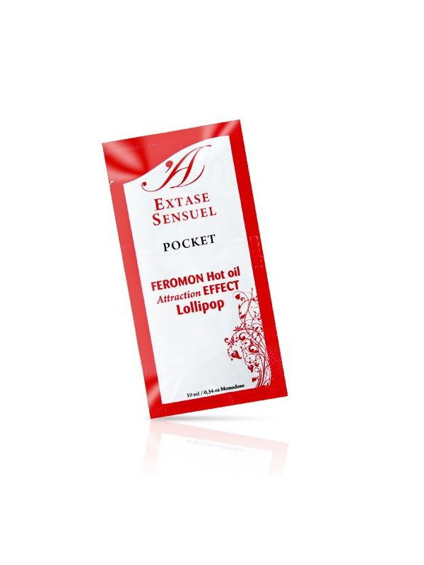EXTASE SENSUAL - OLIO DA MASSAGGIO AI FEROMONI EFFETTO CALORE LOLLIPOP 10 ML
