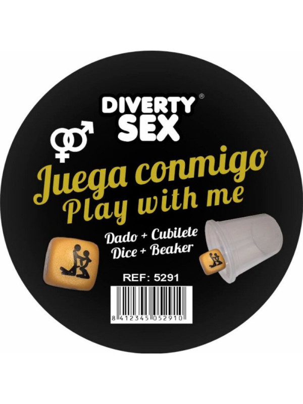 DIABLO PICANTE - DADI DORATI DURI CON POSIZIONI E CUBO