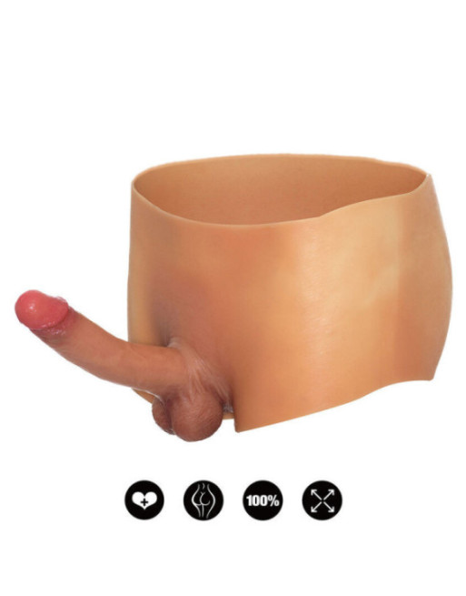 HIDDEN DESIRE - ALTER EGO BOXERSHOT CON PENE 18 CM TAGLIA L