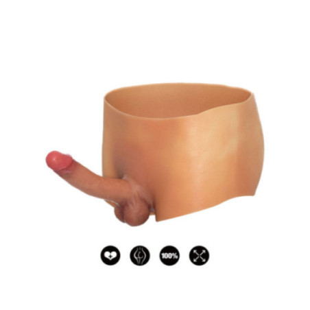 HIDDEN DESIRE - ALTER EGO BOXERSHOT CON PENE 18 CM TAGLIA S/M