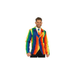 LEG AVENUE - BLAZER + CRAVATTA RAINBOW S