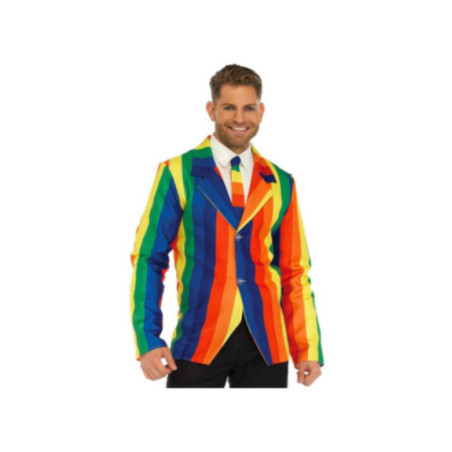 LEG AVENUE - BLAZER + CRAVATTA RAINBOW S