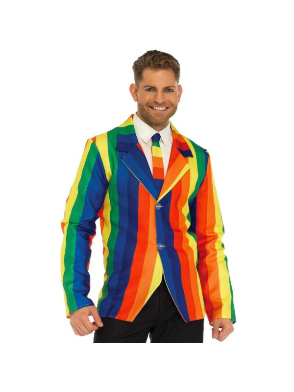 LEG AVENUE - BLAZER + CRAVATTA RAINBOW S