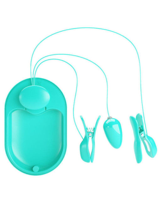 PRETTY LOVE - SCATOLA A SORPRESA PINZETTE PER ELETTROSTIMOLAZIONE BLU