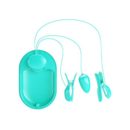 PRETTY LOVE - SCATOLA A SORPRESA PINZETTE PER ELETTROSTIMOLAZIONE BLU