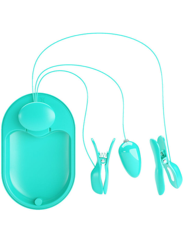PRETTY LOVE - SCATOLA A SORPRESA PINZETTE PER ELETTROSTIMOLAZIONE BLU