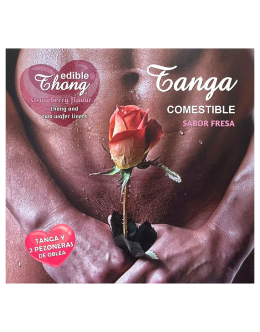 HOTFLOWERS - PERIZOMA UOMO+ 2 CAPEZZE IN WAFER ALLA FRAGOLA /es/pt/en/fr/it/