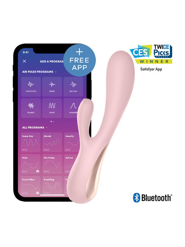 SATISFYER - MONO FLEX ROSA CON APP