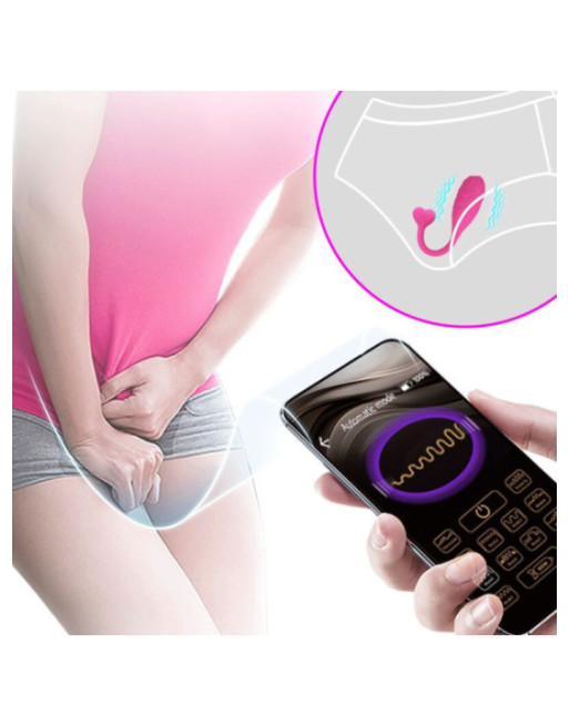PRETTY LOVE - UOVO VIBRANTE PINK FISHER CONTROLLATO DA APP