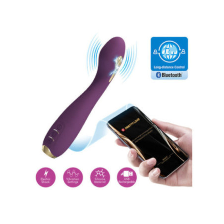 PRETTY LOVE - HECTOR VIBRATORE ELETTROSHOCK BY APP CONTROL VIOLA