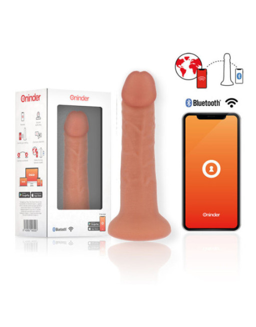 ONINDER - DILDO VIBRATORE MEDIO BOGOTÁ 9 VELOCITÀ NATURALE 20 CM -O- 4