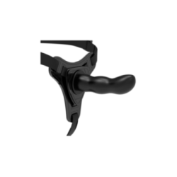 FETISH SUBMISSIVE HARNESS - SILICONE NERO PUNTO G 16 CM