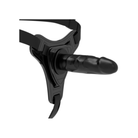 FETISH SUBMISSIVE HARNESS - SILICONE NERO REALISTICO 15 CM