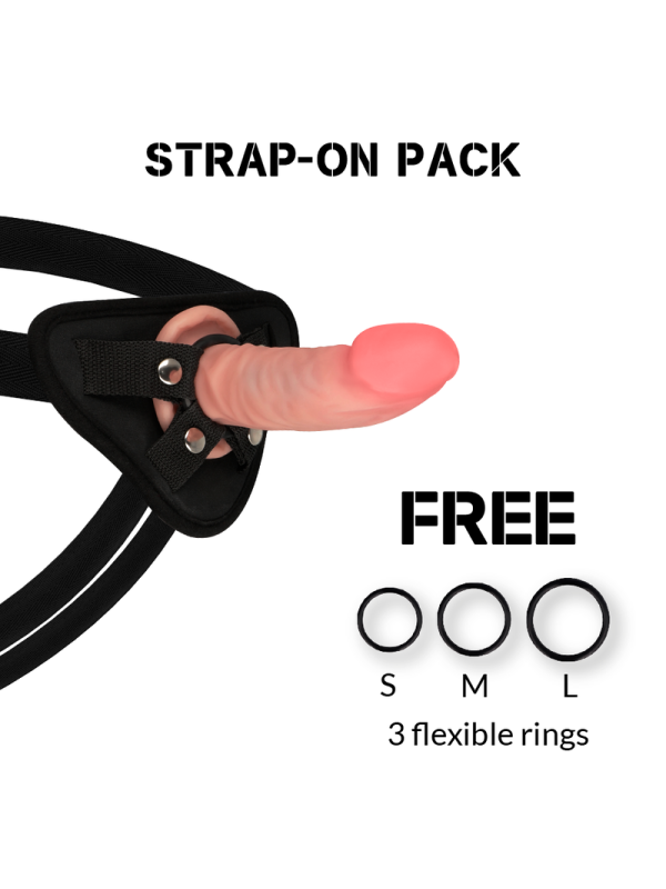 ROCKARMY - IMBRACATURA + DILDO REALISTICO TIGRE A DOPPIA DENSIT 14 CM -O- 4