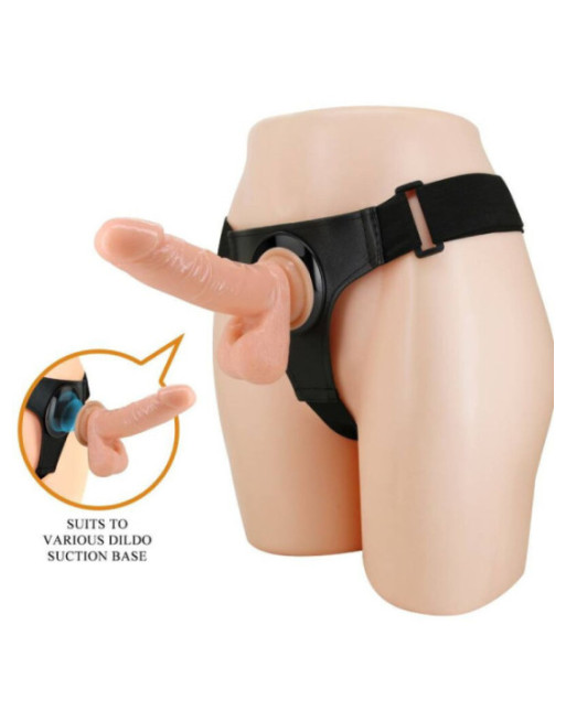 PRETTY LOVE - IMBRAGATURA SLIP UNIVERSALE CON DILDO TOM 20 CM NATURALE