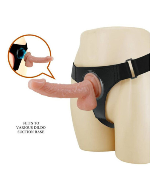 PRETTY LOVE - IMBRAGATURA SLIP UNIVERSALE CON DILDO KEVIN 19 CM NATURALE