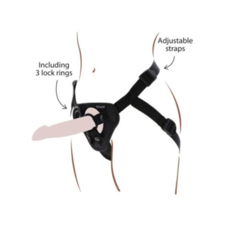 GET REAL - IMBRAGATURA CON CINTURINO NERA