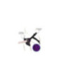 GET REAL - IMBRAGATURA IN PIZZO CON CINTURINO VIOLA