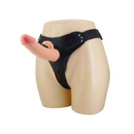 PRETTY LOVE - MAVIS HARNESS SLIP UNIVERSALE CON DILDO 19 CM NATURALE