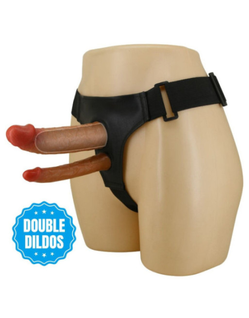 PRETTY LOVE - SLIP KEAVEN HARNESS UNIVERSALE E COMODO DOPPIO DILDO