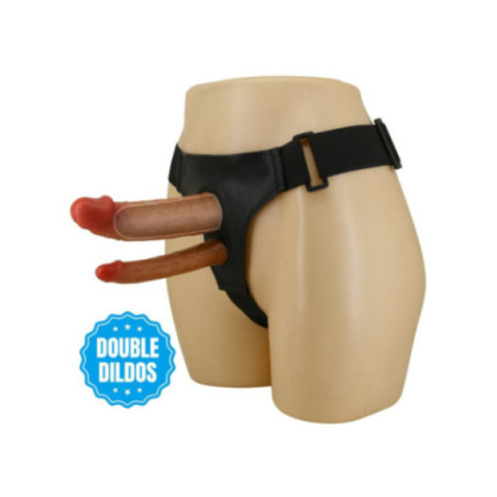 PRETTY LOVE - SLIP KEAVEN HARNESS UNIVERSALE E COMODO DOPPIO DILDO