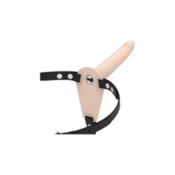 FETISH SUBMISSIVE HARNESS - VIBRATORE IN SILICONE CARNE 15 CM