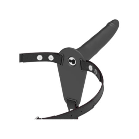 FETISH SUBMISSIVE HARNESS - VIBRATORE IN SILICONE NERO 15 CM