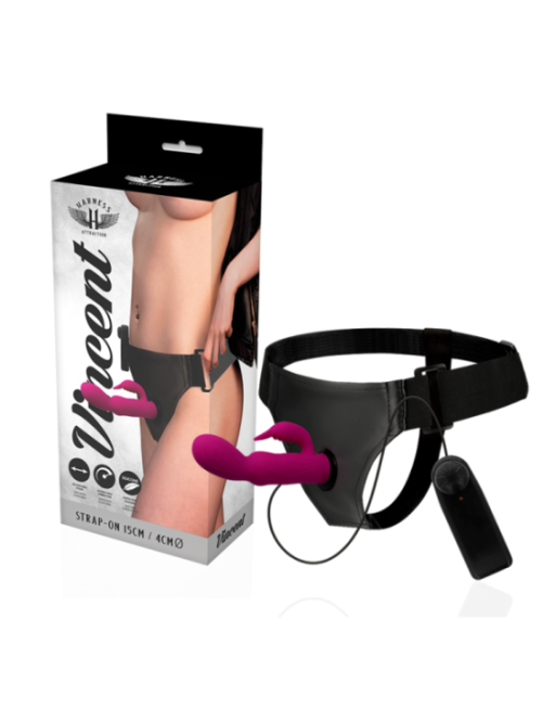 HARNESS ATTRACTION - RNES VIBRATORE CONIGLIO VINCENT 15 CM -O- 4 CM