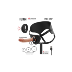 FETISH SUBMISSIVE CYBER STRAP - IMBRAGATURA CON DILDO E TELECOMANDO BULLET TECNOLOGIA WATCHME L