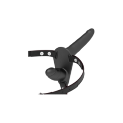 FETISH SUBMISSIVE HARNESS - DOPPIA PENETRAZIONE NERA