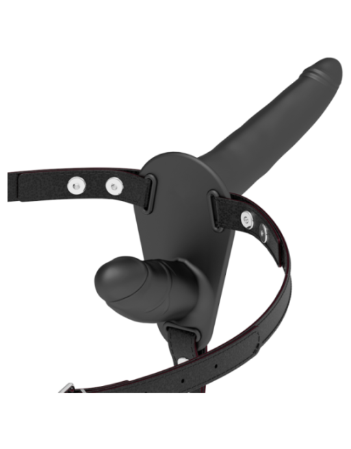 FETISH SUBMISSIVE HARNESS - DOPPIA PENETRAZIONE NERA