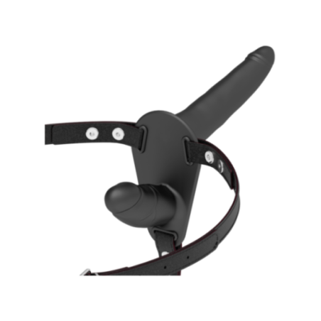 FETISH SUBMISSIVE HARNESS - DOPPIA PENETRAZIONE NERA