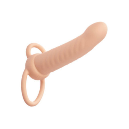 CALEXOTICS - MAXX RIBBED DUAL PENETRATOR 10 VIBRAZIONI CARNE