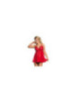 SUBBLIME - BABYDOLL ROSSO CON FIOCCO E DETTAGLI LUCIDI L / XL