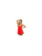 SUBBLIME - BABYDOLL LACCI FLOREALI ROSSO L / XL