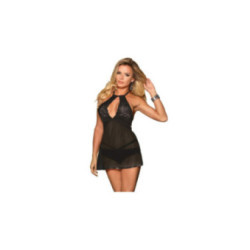 SUBBLIME - BABYDOLL HALTER NECK NERO L / XL