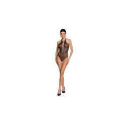 PASSION - DONNA BS088 BODYSTOCKING NERO TAGLIA UNICA